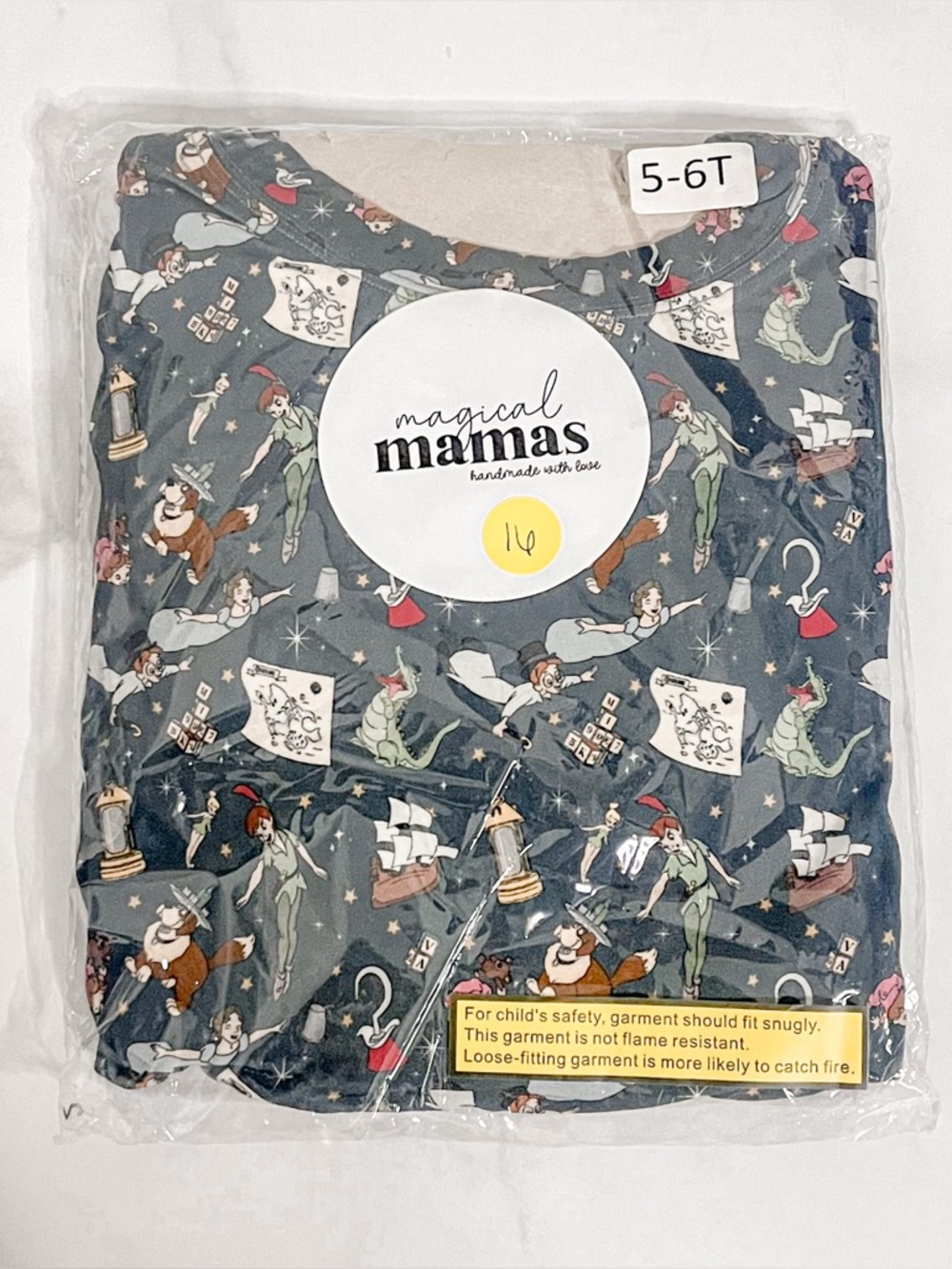 Made with Magic aka Magical Mamas
Peter Pan Bamboo Pajamas Size 5/6